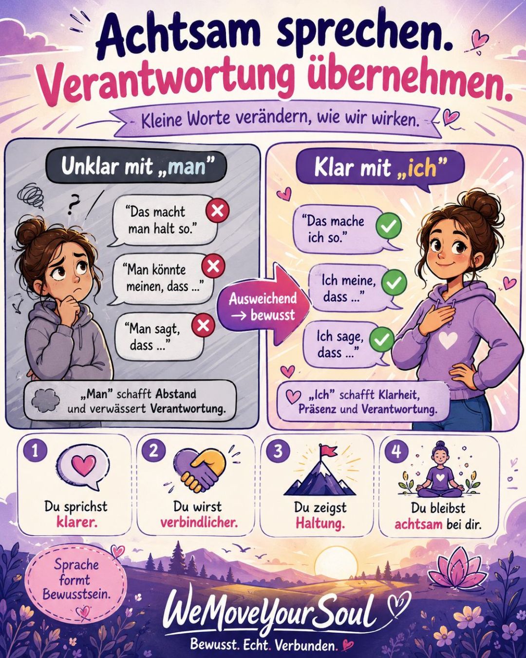 Achtsamkeit und Selbstreflexion in Bewegung